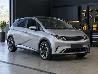 Carro elétrico BYD com película automotiva aplicada