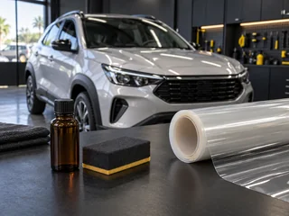 Comparação entre vitrificação e PPF na pintura de um carro