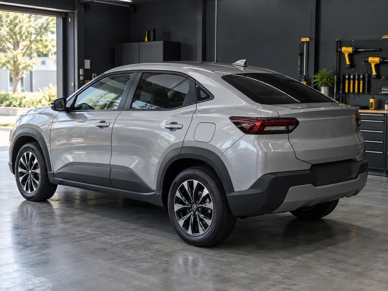 Aplicação de película nano carbono no vidro de um carro